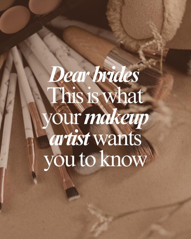 My Dear Brides,

I love you but here few things I wanted you to know to make your wedding makeup easier, smoother and  flawless. 

Tag a bride-to-be who needs this! Still open for bridal bookings! Click the link to start up a consultation❤️